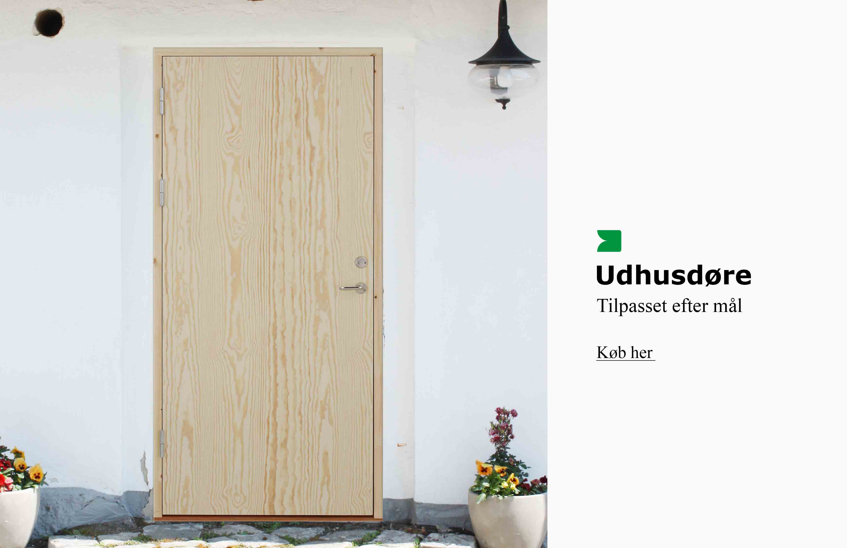 udhusdør på mål udhusdør på mål